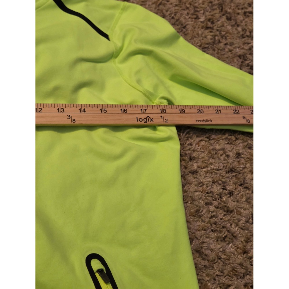 New Balance Trinamic Fluorescent Jacket Women's Size Large Green Finger Holes - Picture 9 of 10